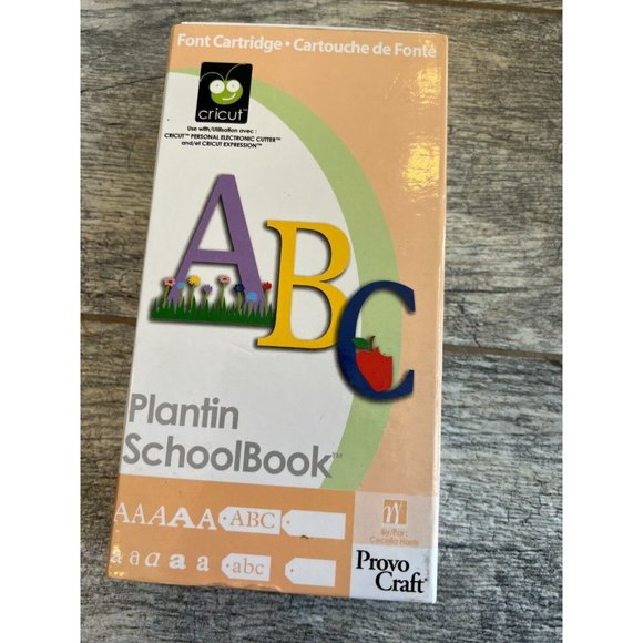 Plantin Schoolbook Cricut Cartridge Font Lettering Letters 29-0390 Provo Craft - Picture 1 of 7